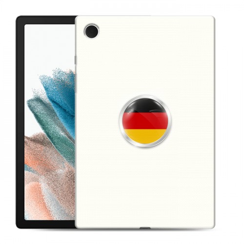 Дизайнерский силиконовый чехол для Samsung Galaxy Tab A8 10.5 (2021) Флаг Германии