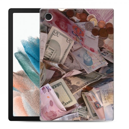 Дизайнерский силиконовый чехол для Samsung Galaxy Tab A8 10.5 (2021) Текстуры денег