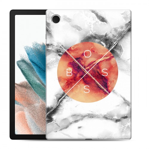 Дизайнерский силиконовый чехол для Samsung Galaxy Tab A8 10.5 (2021) Мраморные тренды