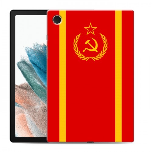 Дизайнерский силиконовый чехол для Samsung Galaxy Tab A8 10.5 (2021) Флаг СССР