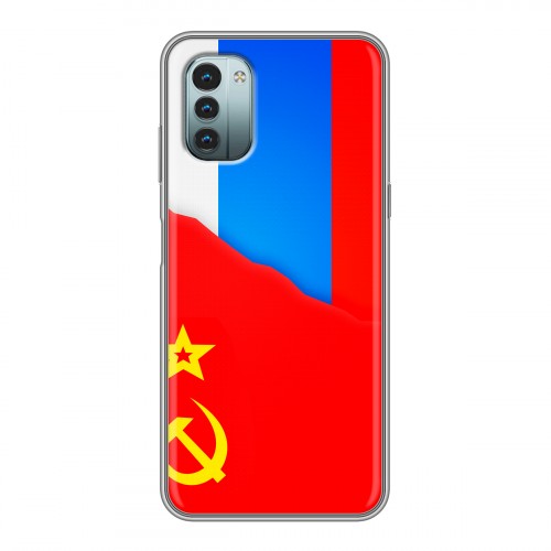 Дизайнерский пластиковый чехол для Nokia G11 Флаг СССР 