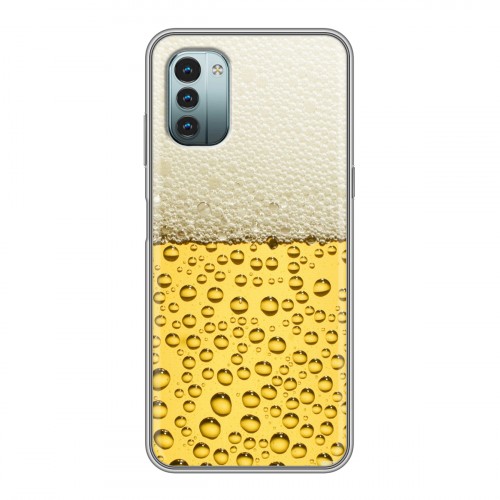 Дизайнерский пластиковый чехол для Nokia G11 Пузырьки пива