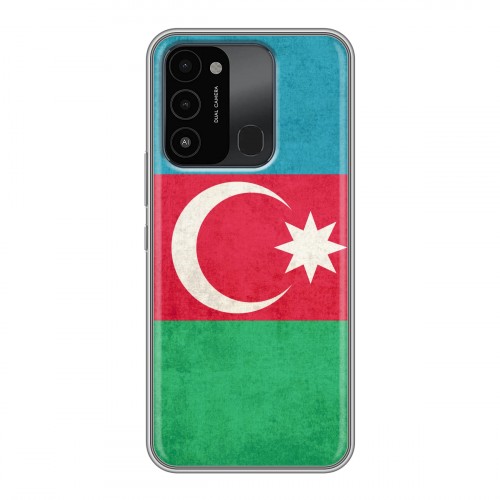 Дизайнерский пластиковый чехол для Tecno Spark Go 2022 Флаг Азербайджана