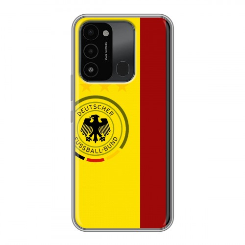 Дизайнерский силиконовый с усиленными углами чехол для Tecno Spark Go 2022 Флаг Германии