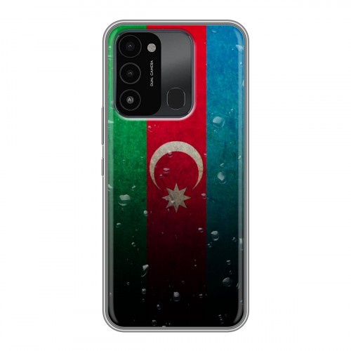 Дизайнерский пластиковый чехол для Tecno Spark Go 2022 Флаг Азербайджана