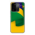 Дизайнерский силиконовый с усиленными углами чехол для Tecno Spark Go 2022 Флаг Бразилии