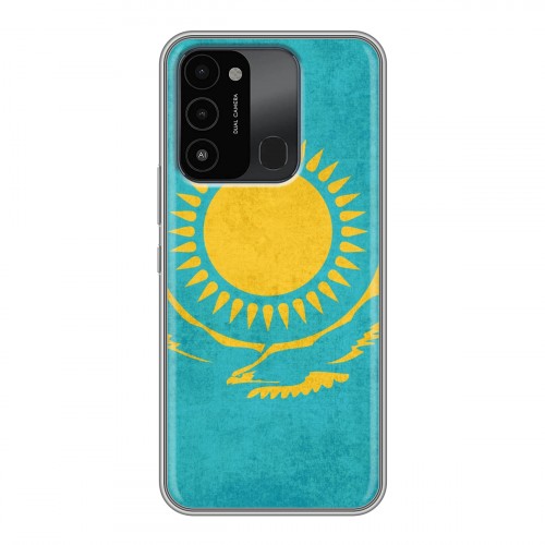 Дизайнерский пластиковый чехол для Tecno Spark Go 2022 Флаг Казахстана
