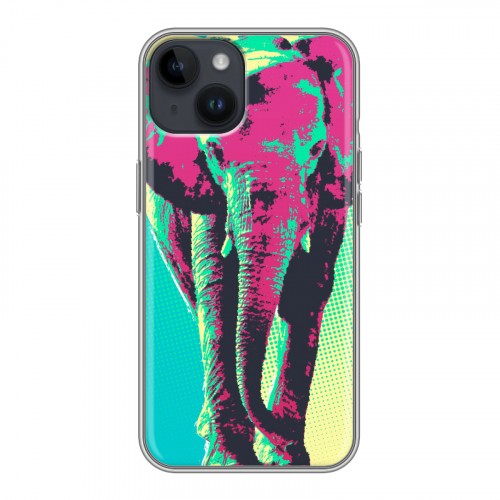 Дизайнерский пластиковый чехол для Iphone 14 Животный поп-арт