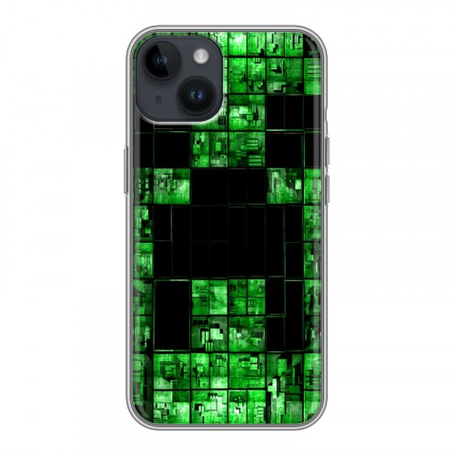 Дизайнерский пластиковый чехол для Iphone 14 Minecraft