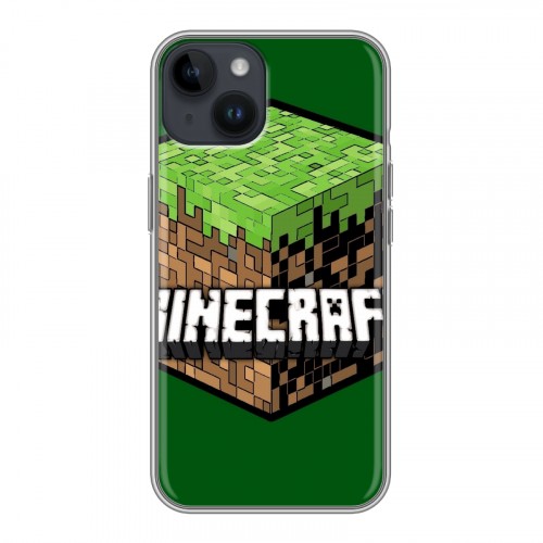 Дизайнерский пластиковый чехол для Iphone 14 Minecraft