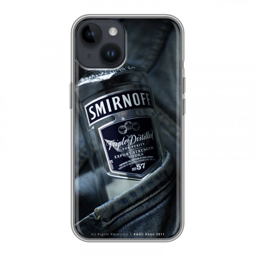 Дизайнерский пластиковый чехол для Iphone 14 Smirnoff