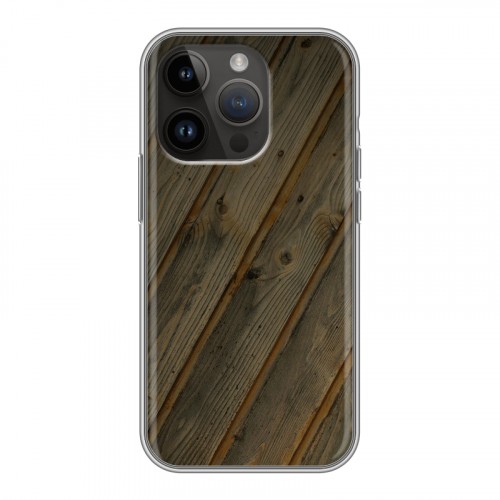 Дизайнерский силиконовый чехол для Iphone 14 Pro Дерево