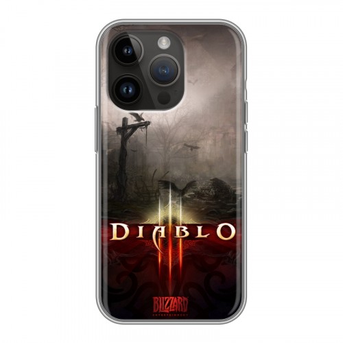 Дизайнерский силиконовый чехол для Iphone 14 Pro Diablo