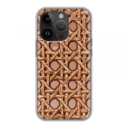 Дизайнерский силиконовый чехол для Iphone 14 Pro Плетеные текстуры