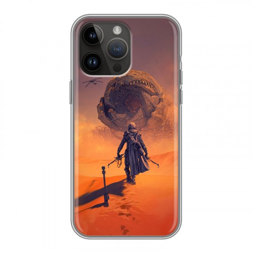 Дизайнерский силиконовый с усиленными углами чехол для Iphone 14 Pro Max Дюна 2021