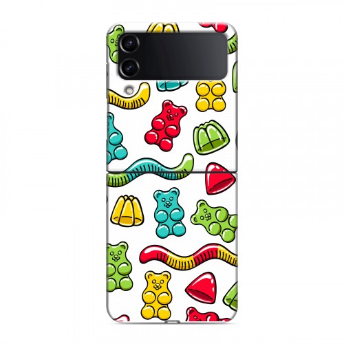 Дизайнерский пластиковый чехол для Samsung Galaxy Z Flip 4 Сладости