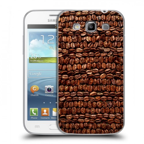 Дизайнерский пластиковый чехол для Samsung Galaxy Win кофе