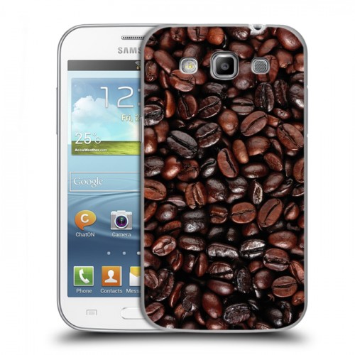 Дизайнерский пластиковый чехол для Samsung Galaxy Win кофе текстуры
