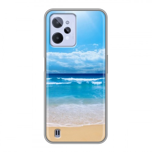 Дизайнерский силиконовый чехол для Realme C31 пляж