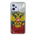 Дизайнерский силиконовый чехол для Realme C31 Российский флаг и герб