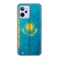 Дизайнерский силиконовый чехол для Realme C31 Флаг Казахстана