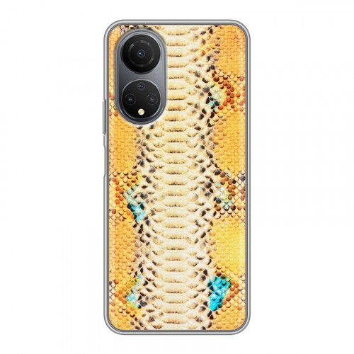 Дизайнерский силиконовый с усиленными углами чехол для Huawei Honor X7 Кожа змей