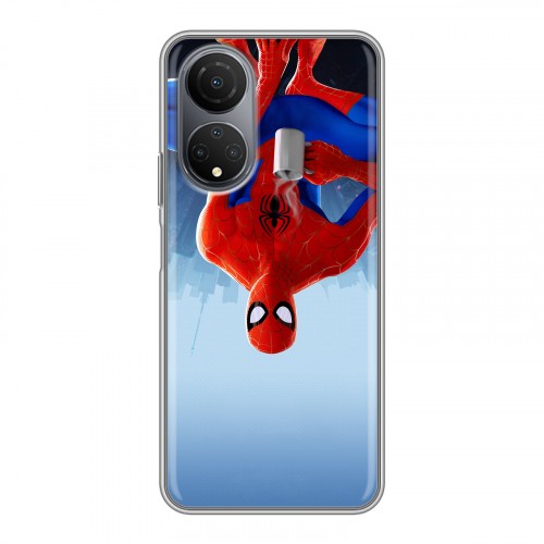 Дизайнерский силиконовый чехол для Huawei Honor X7 Человек-паук : Через вселенные