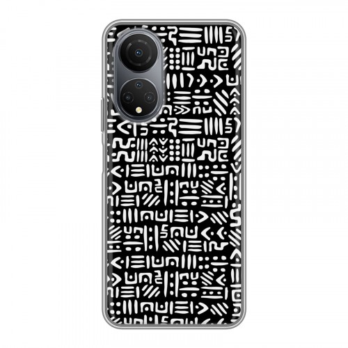 Дизайнерский силиконовый с усиленными углами чехол для Huawei Honor X7 Фрик узоры