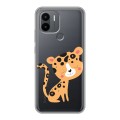 Дизайнерский пластиковый чехол для Xiaomi Redmi A1 Plus Прозрачные леопарды