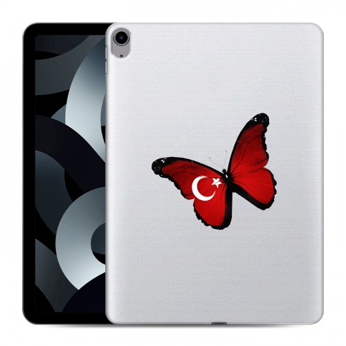 Полупрозрачный дизайнерский пластиковый чехол для Ipad 10.9 (2022) Флаг Турции