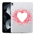 Полупрозрачный дизайнерский пластиковый чехол для Ipad 10.9 (2022) Прозрачные сердечки