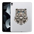 Полупрозрачный дизайнерский силиконовый чехол для Ipad 10.9 (2022) Прозрачные леопарды