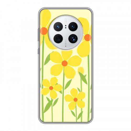 Дизайнерский силиконовый чехол для Huawei Mate 50 Pro Романтик цветы