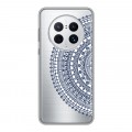 Полупрозрачный дизайнерский пластиковый чехол для Huawei Mate 50 Pro Прозрачные мандалы