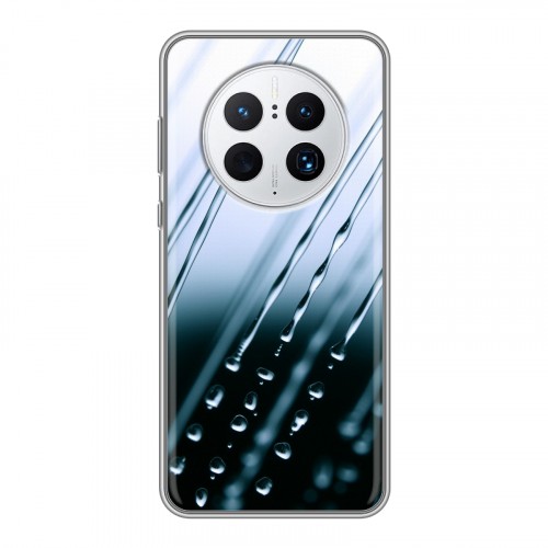 Дизайнерский силиконовый с усиленными углами чехол для Huawei Mate 50 Pro Абстракции Капли