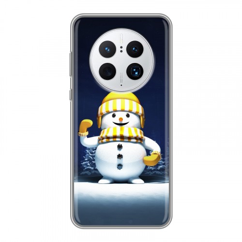 Дизайнерский силиконовый чехол для Huawei Mate 50 Pro Снеговик