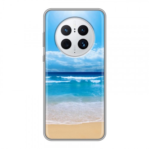 Дизайнерский силиконовый с усиленными углами чехол для Huawei Mate 50 Pro пляж