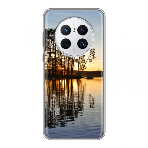 Дизайнерский силиконовый с усиленными углами чехол для Huawei Mate 50 Pro озеро