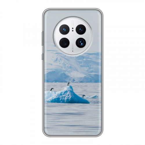 Дизайнерский силиконовый с усиленными углами чехол для Huawei Mate 50 Pro айсберг