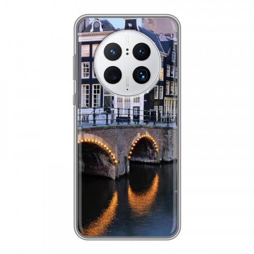 Дизайнерский силиконовый чехол для Huawei Mate 50 Pro амстердам