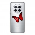 Полупрозрачный дизайнерский силиконовый чехол для Huawei Mate 50 Pro Флаг Турции