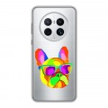 Полупрозрачный дизайнерский пластиковый чехол для Huawei Mate 50 Pro Прозрачные щенки