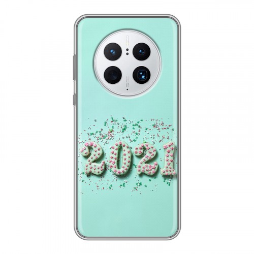 Дизайнерский силиконовый чехол для Huawei Mate 50 Pro Happy 2021