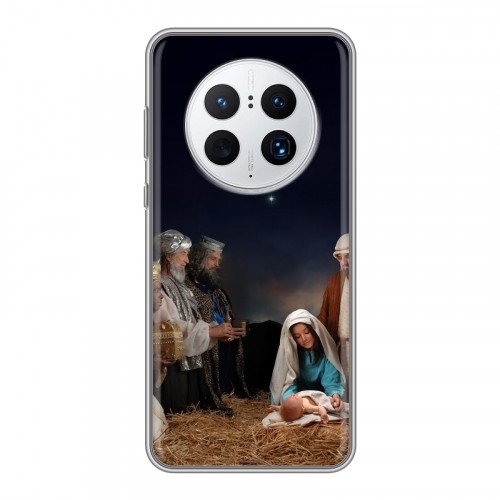 Дизайнерский силиконовый чехол для Huawei Mate 50 Pro Рождество Христово
