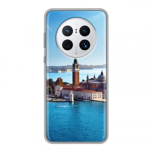 Дизайнерский силиконовый с усиленными углами чехол для Huawei Mate 50 Pro Венеция