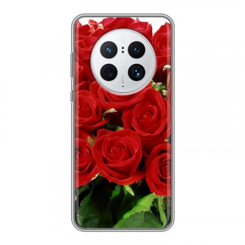 Дизайнерский силиконовый чехол для Huawei Mate 50 Pro Розы