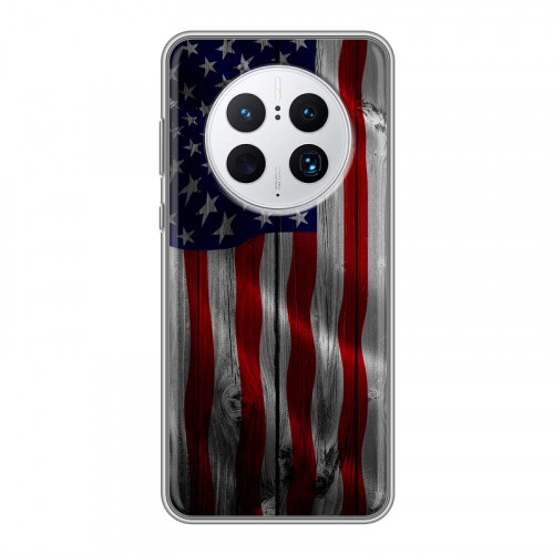Дизайнерский силиконовый с усиленными углами чехол для Huawei Mate 50 Pro Флаг США