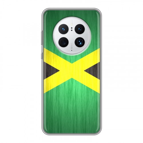 Дизайнерский силиконовый с усиленными углами чехол для Huawei Mate 50 Pro Флаг Ямайки