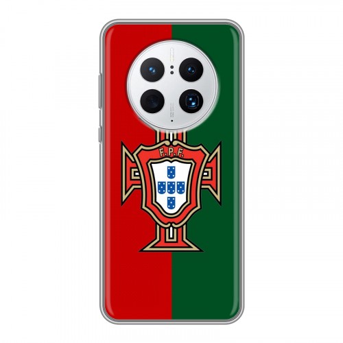 Дизайнерский силиконовый с усиленными углами чехол для Huawei Mate 50 Pro Флаг Португалии