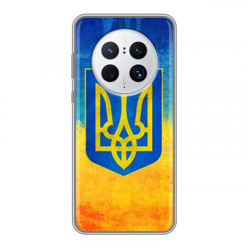 Дизайнерский силиконовый с усиленными углами чехол для Huawei Mate 50 Pro Флаг Украины